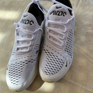 Nike Air Max 270 React White and Black Sneakers